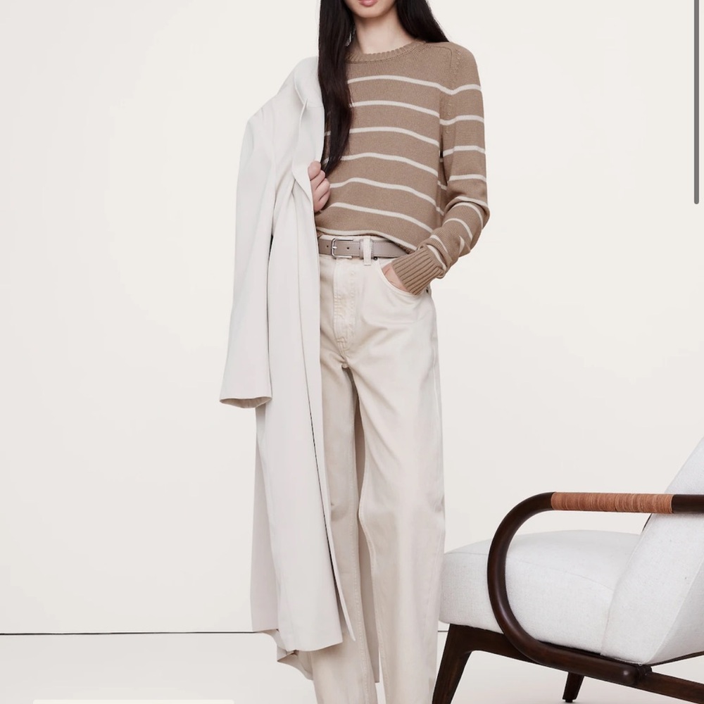 BANANA REPUBLIC ‼️‼️ COTTON-SILK CREW-NECK SWEATER